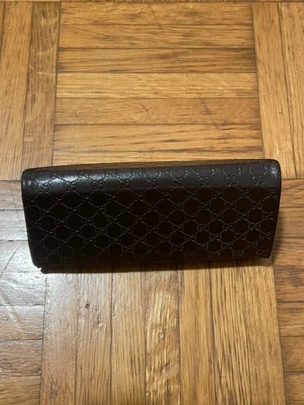 Brown Monogram Leather Sunglasses Case
